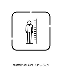 Body mass index vector icon