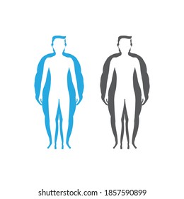 Body mass index vector illustration design template