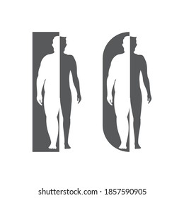 Plantilla de diseño de ilustración de vector de índice de masa corporal