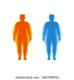 Body mass index vector illustration design template