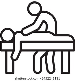 Body Massage flat icon minimal