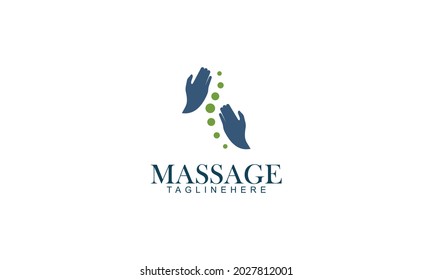 vector de diseño del logotipo de masaje corporal