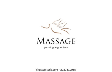 vector de diseño del logotipo de masaje corporal