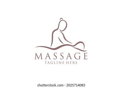 Body massage logo, Body Spa Centre icon, massage parlour, spa, relax, rejenuvate, essential oil, white background, vector