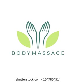 Body massage logo vector illustration