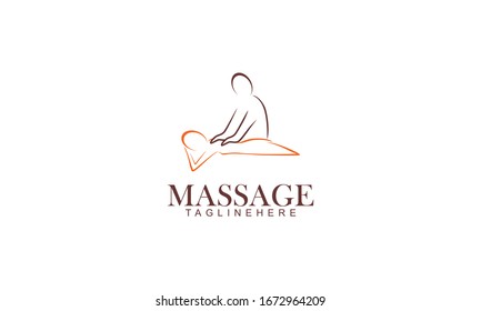 Body Massage Logo Vector Illustration Stock Vector (Royalty Free ...