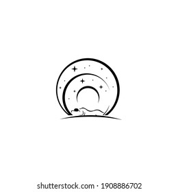 Body massage logo vector illustration. spa, relax, rejenuvate, essential oil, white background, vector illustration