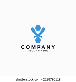 Body massage logo vector illustration