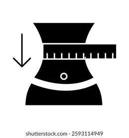 Body Measurement – Tape Representing Weight Loss and Fitness Tracking