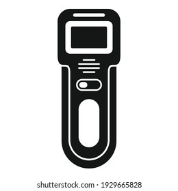 Icono del detector de metal corporal. Ilustración simple del icono vector detector de metal corporal para el diseño web aislado en fondo blanco