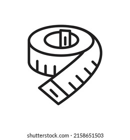 Body Meter Outline Icon Vector Illustration