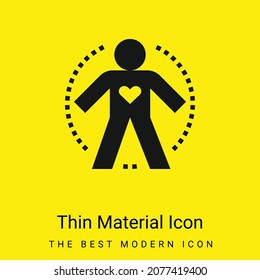 Body Minimal Bright Yellow Material Icon