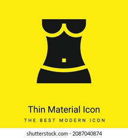 Body minimal bright yellow material icon