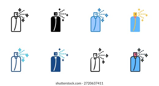 Os ícones Body mist definem várias coleções de estilos. Traçado editável 
