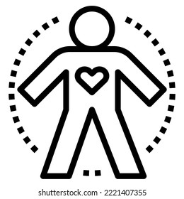 cuerpo concepto moderno ui ux icono para sitio web, aplicación, presentación, volante, folleto, etc.