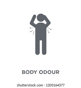 body odour icon. body odour design concept from Hygiene collection. Simple element vector illustration on white background.