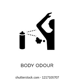 body odour icon. body odour symbol design from Hygiene collection. Simple element vector illustration on white background.