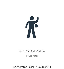 Body odour icon vector. Trendy flat body odour icon from hygiene collection isolated on white background. Vector illustration can be used for web and mobile graphic design, logo, eps10