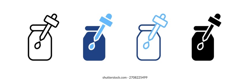 Body Oil Icon Multiple Vector Illustration