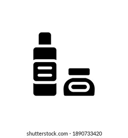 Körperöl-Symbol in Vektorgrafik. Logotyp