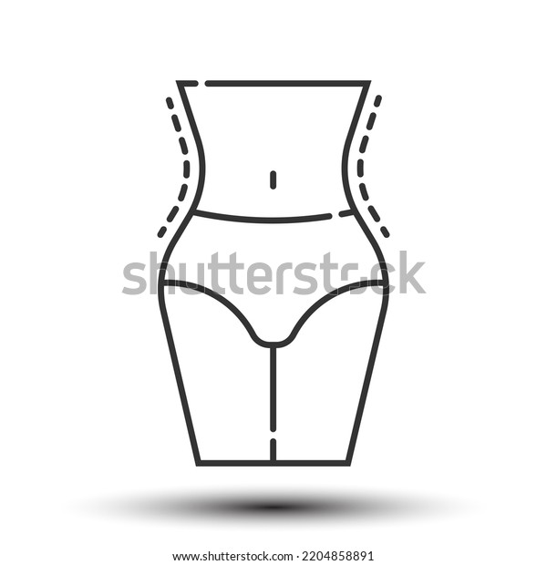 Body Outline Icon Health Care Concept Stock Vector (Royalty Free ...