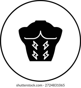 Icono de Vector de dolor corporal. Se puede utilizar para aplicaciones de impresión, móviles y de Web.
