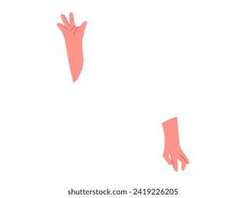 Ilustración vectorial de parte del cuerpo. Los gestos educativos colman la brecha, haciendo que los conceptos anatómicos complejos sean accesibles a los diversos estudiantes. La conciencia de la forma corporal contribuye a un enfoque bien redondeado de la salud