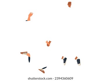 Ilustración vectorial de parte del cuerpo. La concienciación sobre la forma corporal desempeña un papel en el cultivo de un enfoque proactivo de la salud La comprensión anatómica es crucial para promover la cultura y la prevención de la atención de la salud
