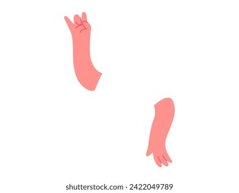 Body part vector illustration. Body shape awareness contributes to holistic approach to health and wellness Anatomic understanding is essential for promoting culture preventive healthcare