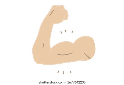 Body parts material: male, upper arm, bicep