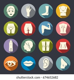 Body Parts Vector Icon Set