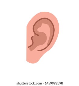 Body parts vector illustration ear