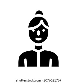 body positive woman glyph icon vector. body positive woman sign. isolated contour symbol black illustration