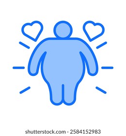 Body Positivity Icon Element For Design