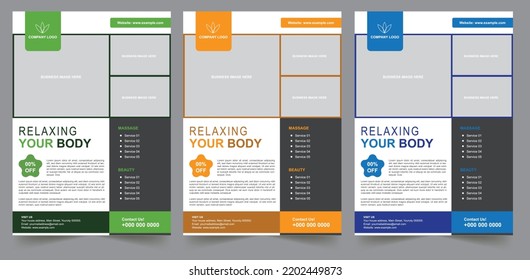 Body Relaxing Flyer Design For You