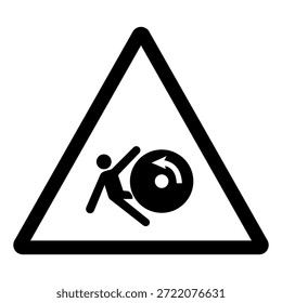 Body in Rollers Symbol Sign, Vector Illustration, Isolate On White Background Label .EPS10