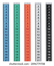 Body ruler meter. vector illustration