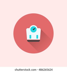 body scale icon. flat style