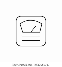 Vector de signo de icono de escala de cuerpo
