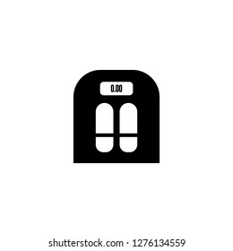body scale icon vector. body scale sign on white background. body scale icon for web and app