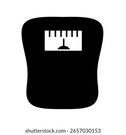 Vector del icono de la escala del cuerpo con diseño de moda