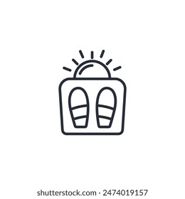 Körperskalensymbol. Vektorgrafik.Editierbarer Strich.Lineares Stilzeichen zur Verwendung Webdesign,Logo.Symboldarstellung.