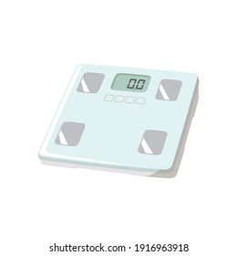 Body Scale Vector Illustration. Home Appliances.