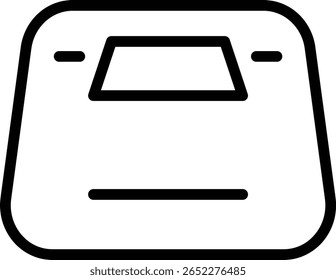 Entwurf des Vektorliniensymbols der Körperskala