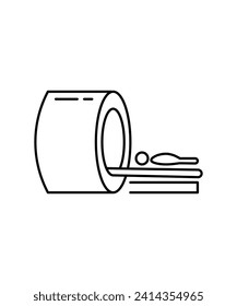 body scan machine icon, vector best line icon.