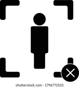 body scan refuse vector icon