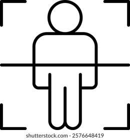 Body Scan vector icon. Can be used for printing, mobile and web applications.