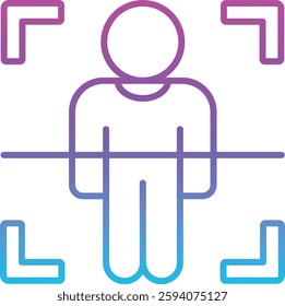 Body Scan vector icon. Can be used for printing, mobile and web applications.