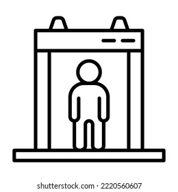 Body Scanner Icon Vector Image. Can Also Be Used For Web Apps, Mobile Apps And Print Media.