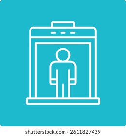 Body scanner vector icon. Can be used for printing, mobile and web applications.
